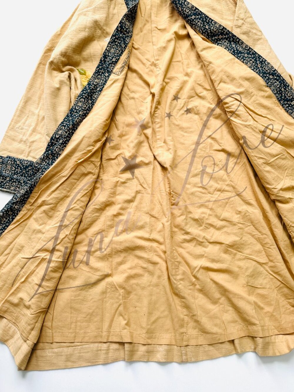 FREE PEOPLE Henlow Embroidered Duster In Yellow Combo (size XS/S) NWT - Picture 7 of 10